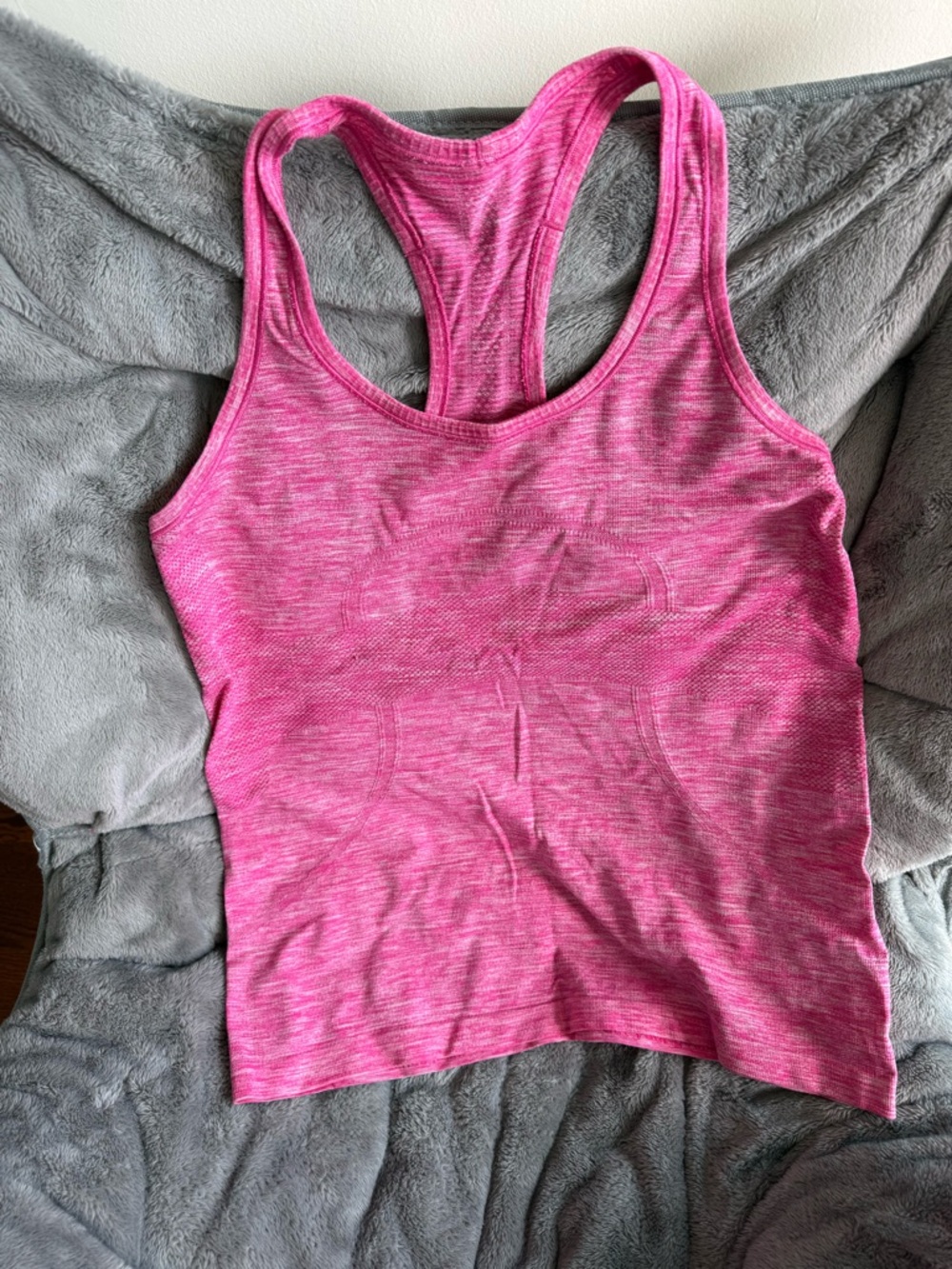 lululemon athletica Heathered Hot Pink Racerback Tank